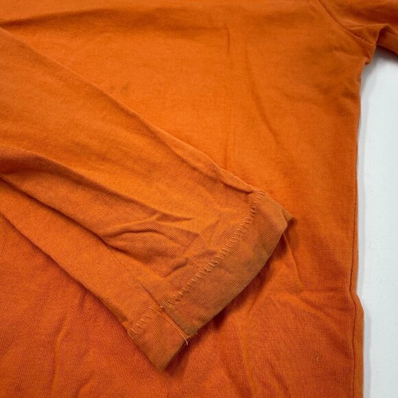 Off White Distressed long sleeve shirt Mens M Orange 3767 - Picture 10 of 11